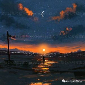 ipad风景速涂课程,用ipad做色彩练习也太方便了【612期】-yadaren