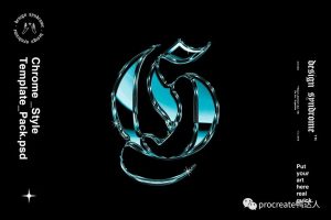 设计师“外挂”来啦,一键创作彩色铬合金效果字体图像!【641期】-yadaren