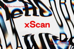 你的字体太普通了,这套效果超炸的故障风字体样机拿去【648期】-yadaren