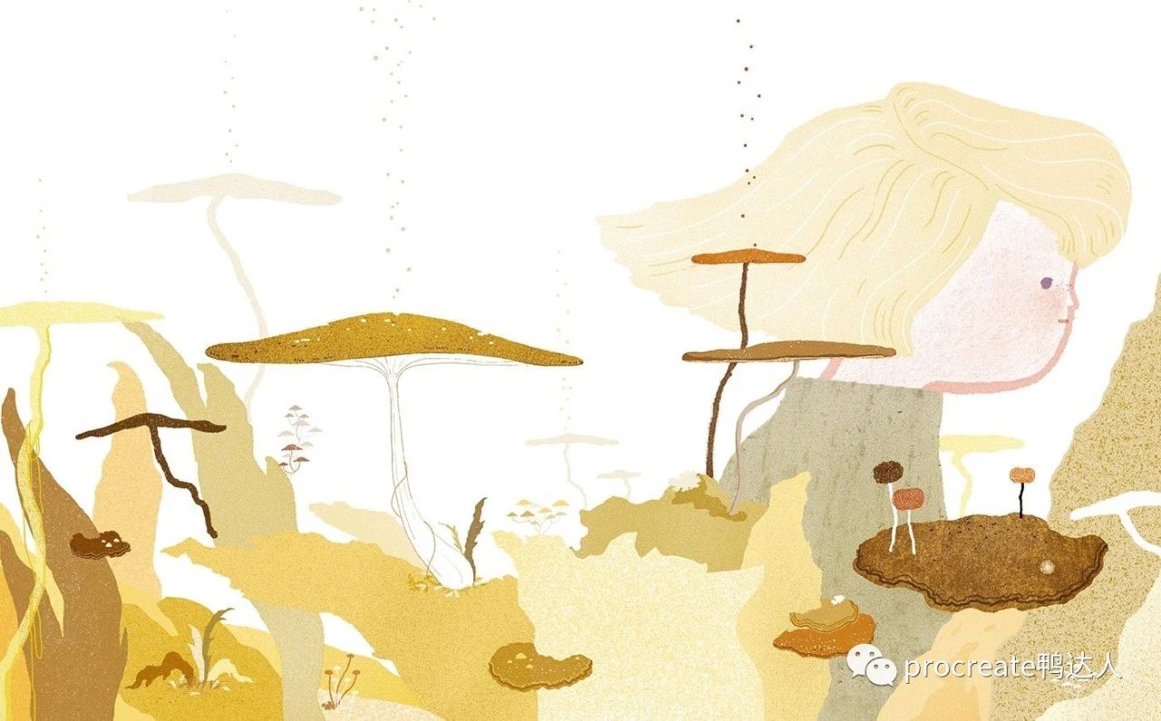 这样的小插画也太温暖了……【553期】PS噪点颗粒笔刷-yadaren