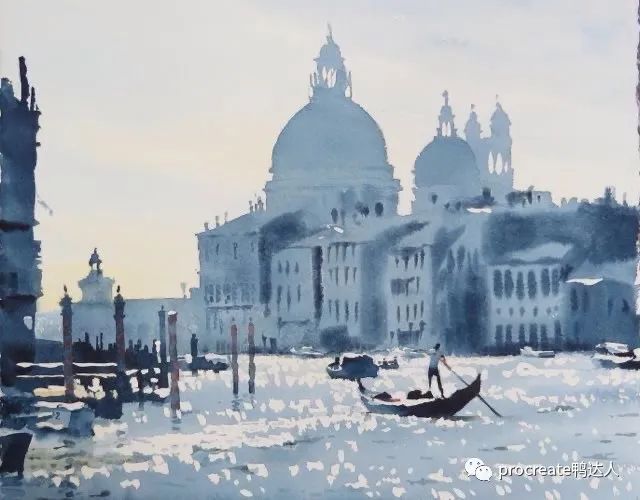 这样的水彩风景画也太惊艳了，2022年procreate水彩教程【815期】-yadaren