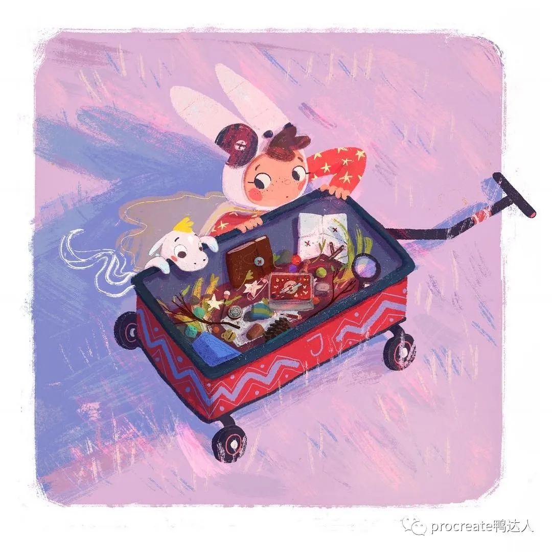 想学儿插？插画师procreate全套教程+配套笔刷+色卡+素材【207期】-yadaren