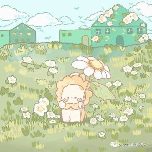 procreate零基础也能画的治愈风插画，还不快来学习！【442期】-yadaren