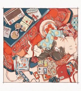 日菜乃：复古暖色调质感插画，超级有仪式感！【547期】纸张纹理笔刷-yadaren