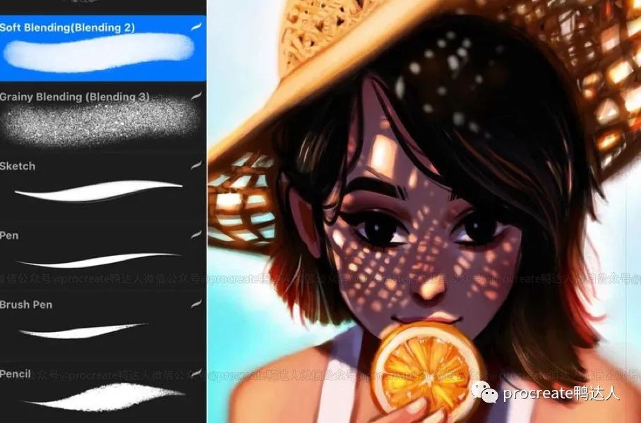 ins大神MuzenikArt人像笔刷分享，头像绘画也太方便了【508期】-yadaren
