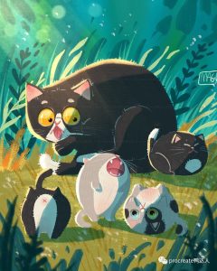 Margherita Grasso：儿童插画里的光影与美式块状化人物结合【520期】-yadaren