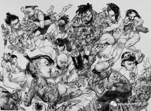 金政基-每天坚持画12个小时的无草稿速写有多强【551期】-yadaren