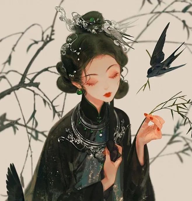 充满质感的唯美古风人物插画！这套教程太棒了！【822期】-yadaren