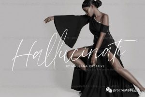 插画创作没有好看的签名？这款个性十足的字体拿去【284】-yadaren