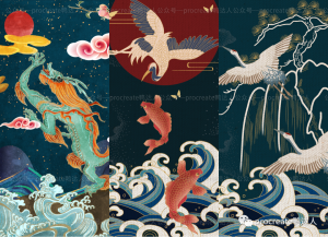 很难想象中国画师几百年前，就已经达到这样的水平｜作品+设计素材+字体全都有【213期】-yadaren