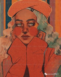 又美又丧的面瘫女孩画风笔刷,看起来真的好有感觉【336期】-yadaren