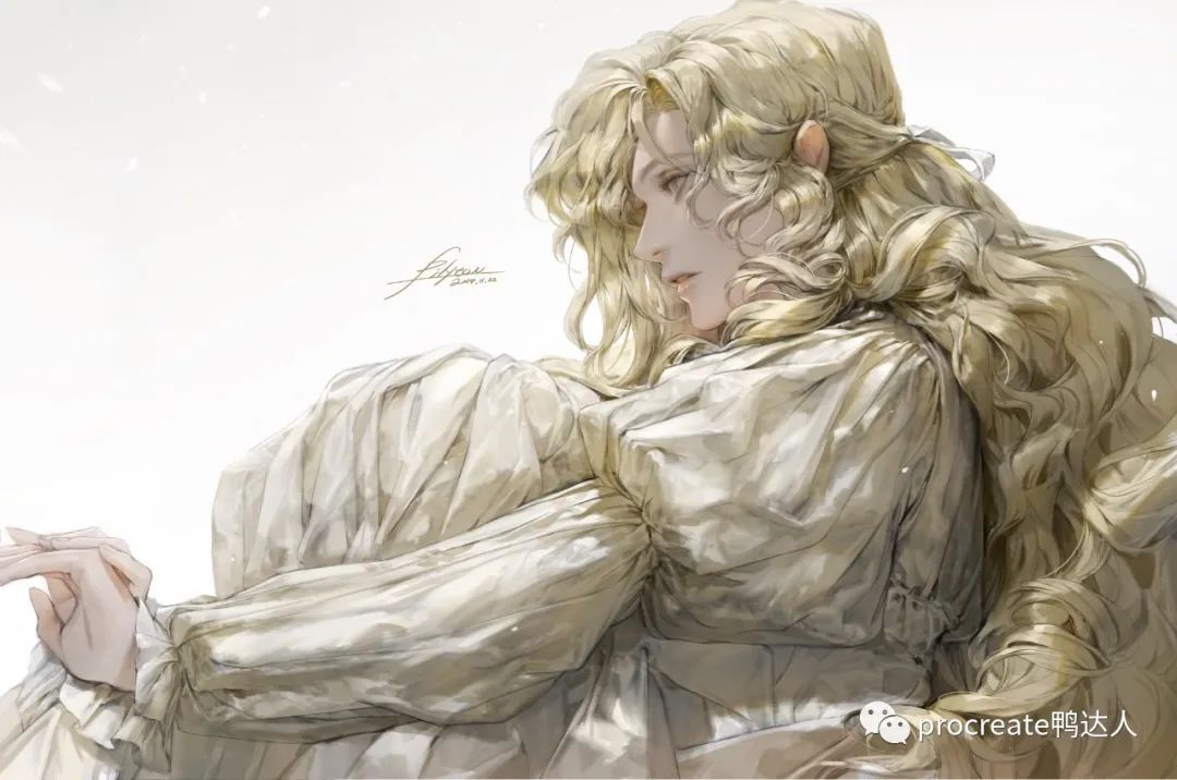 惊!绝美人物角色插画作品,连线稿都那么美!【548期】pilyeon作品集+线稿笔刷-yadaren