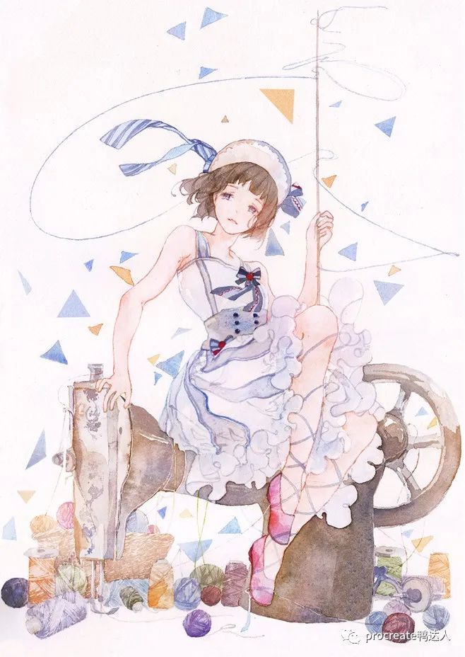 超清新唯美的水彩人物插画，大爱~ 果断学起来！【636期】-yadaren