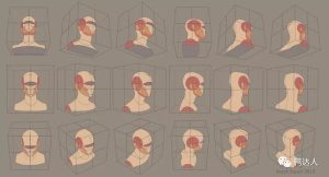 形打不准?网红头部人像辅助procreate笔刷拿去!【164】-yadaren