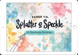 超出效果的ipad水彩印章笔刷,插画创作不要太简单【176】-yadaren