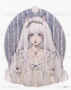 文艺复古的美少女procreate插画教程，速速get！【190期】-yadaren