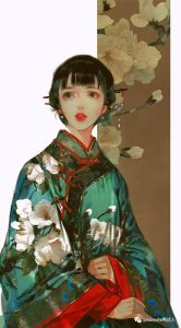 伊吹五月个人画册+线稿+插画画法解析，这样的古风插画太美啦【326期】-yadaren