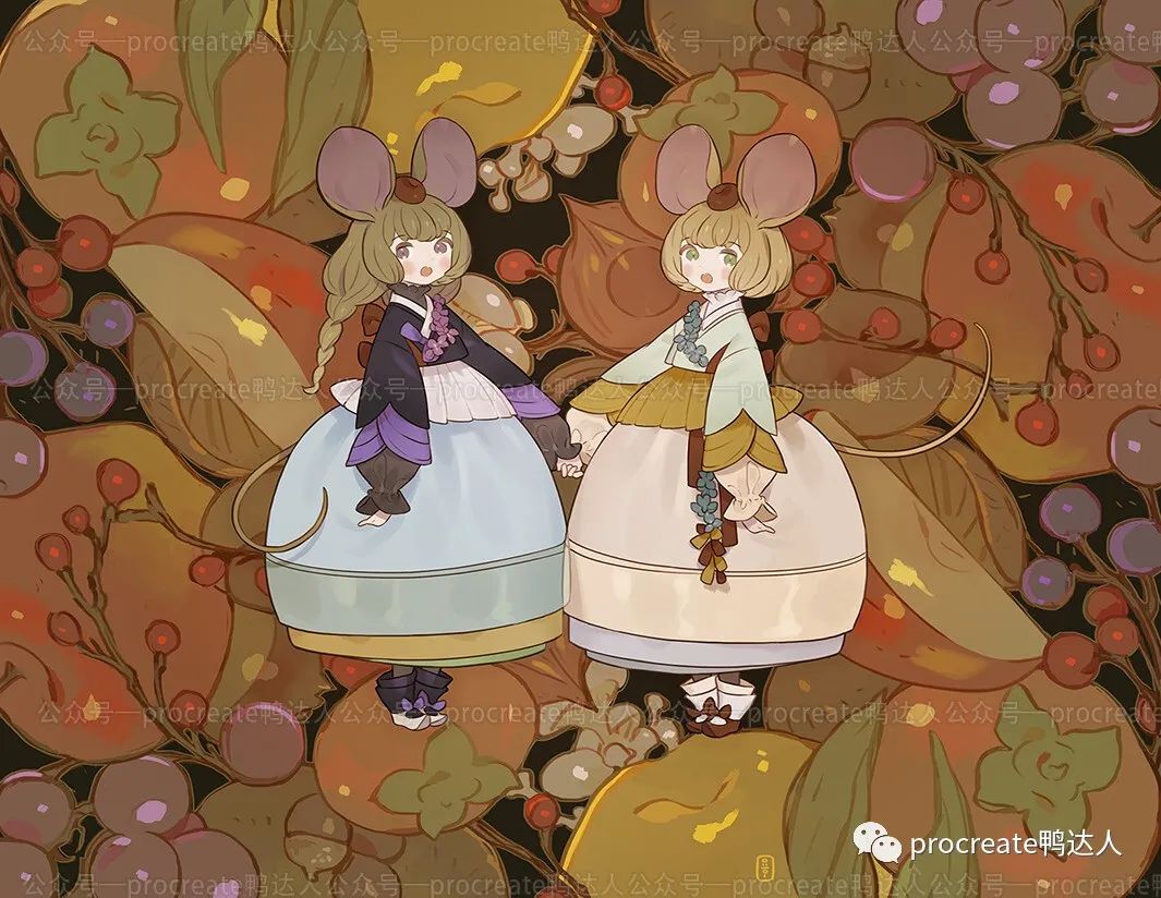 超级可爱的日韩风女性角色设定，作品集+笔刷都特别实用！【364期】-yadaren