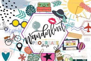 超好用的procreate旅行印章笔刷,我的天~手残星人的福利!【424期】-yadaren