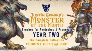 Justin Gerard同款笔刷,游戏 角色 原画一套搞定【452期】-yadaren