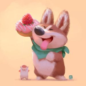 LynnChen同款笔刷，萌化啦！鲜亮颜色和灵动光感的巧妙搭配【486期】-yadaren