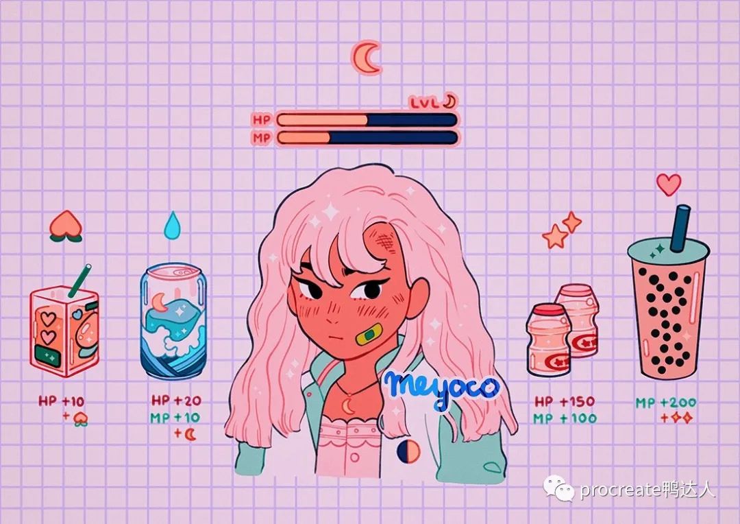 Meyoco,青春可爱,充满粉色气息的美少女插画~【616期】-yadaren