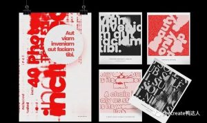 酸性噪点磨损毛边模糊故障风字体效果样机来啦，打造独特字体库【631期】-yadaren