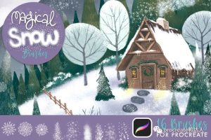 好可爱的雪花笔刷啊!感觉又可以了!【231期】-yadaren