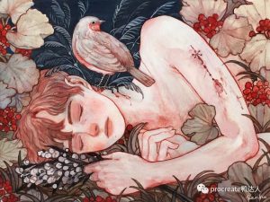 绝美AI水彩植物笔刷！我感觉我又可以了！！【294期】-yadaren