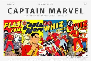 外网大神出品复古漫威漫画笔刷套装,秒变插画小能手【569期】-yadaren