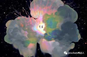 用ipad也可以画出超级唯美的风景插画,一起画起来!【591期】-yadaren