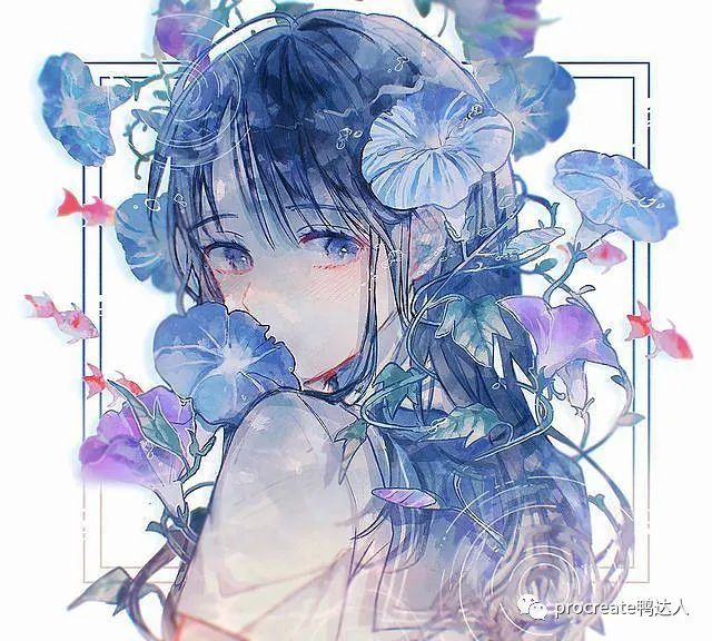 超梦幻唯美的人像插画！教你如何掌握画面中的光影色彩！【782期】-yadaren