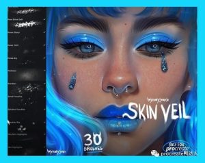 外网大神皮肤肖像刷子!创造逼真的皮肤纹理从未如此简单【796期】-yadaren