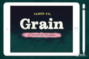 可爱到爆的procreate噪点笔刷,画插画简直不要太简单【166期】-yadaren