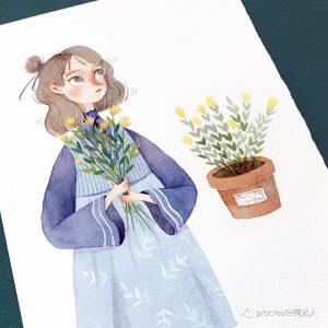 ipad全套专业水彩套装，笔刷+作品集+纸张超全！【201期】-yadaren