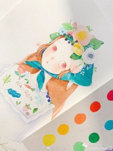 最受欢迎的手绘水彩课程，画风也太甜美吧！【388期】-yadaren