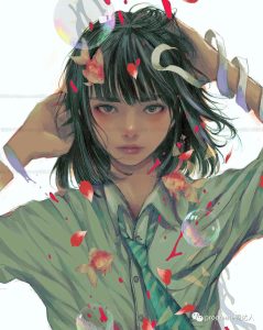 Wataboku铅笔与CG的结合，这样的复古风人像作品令人过目不忘！【476期】-yadaren