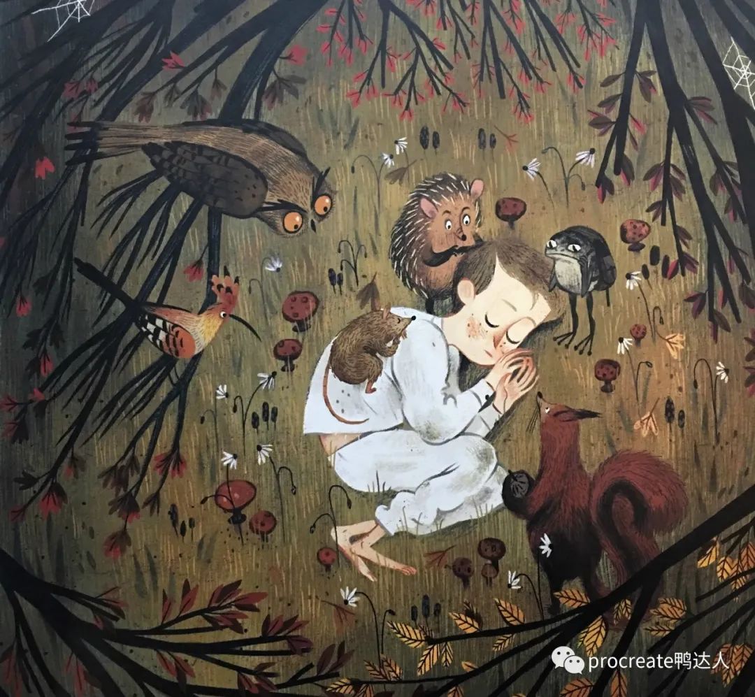 Julia Sarda独具个性的复古风插画,效果太炸了【479期】-yadaren