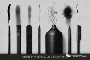 ipad高端笔刷分享,油画铅笔水彩钢笔马克笔漫画等质感一次搞定 【272期】-yadaren