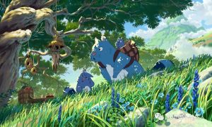 宫崎骏风格日漫风景色卡,配色从未如此简单!【377期】-yadaren