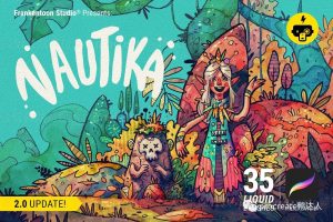 外网大神最新的液体笔刷，一套搞定插图创作！！！【841期】-yadaren