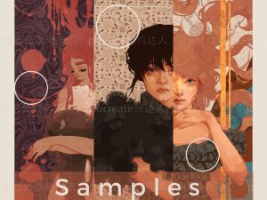 外网大神同款图案纹理笔刷，轻松绘制复古风插画【913期】-yadaren