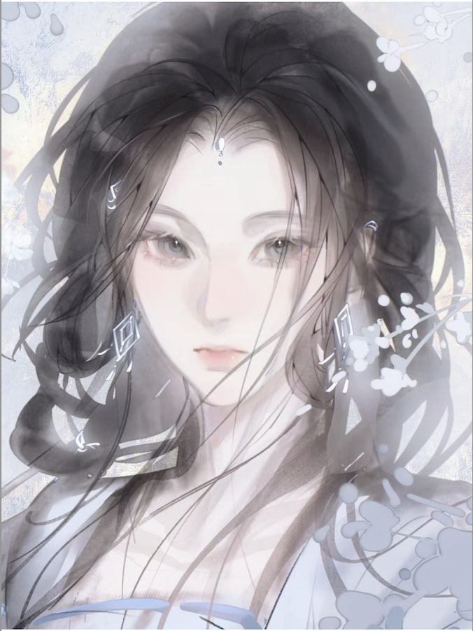 图片[1]-ipad氛围感古风头像绘画课程，零基础绘制氛围感头像【914期】-yadaren